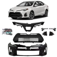 Front Bumper Upper Lower Grille Fit For Toyota Corolla 2017 2018 2019 SE XSE