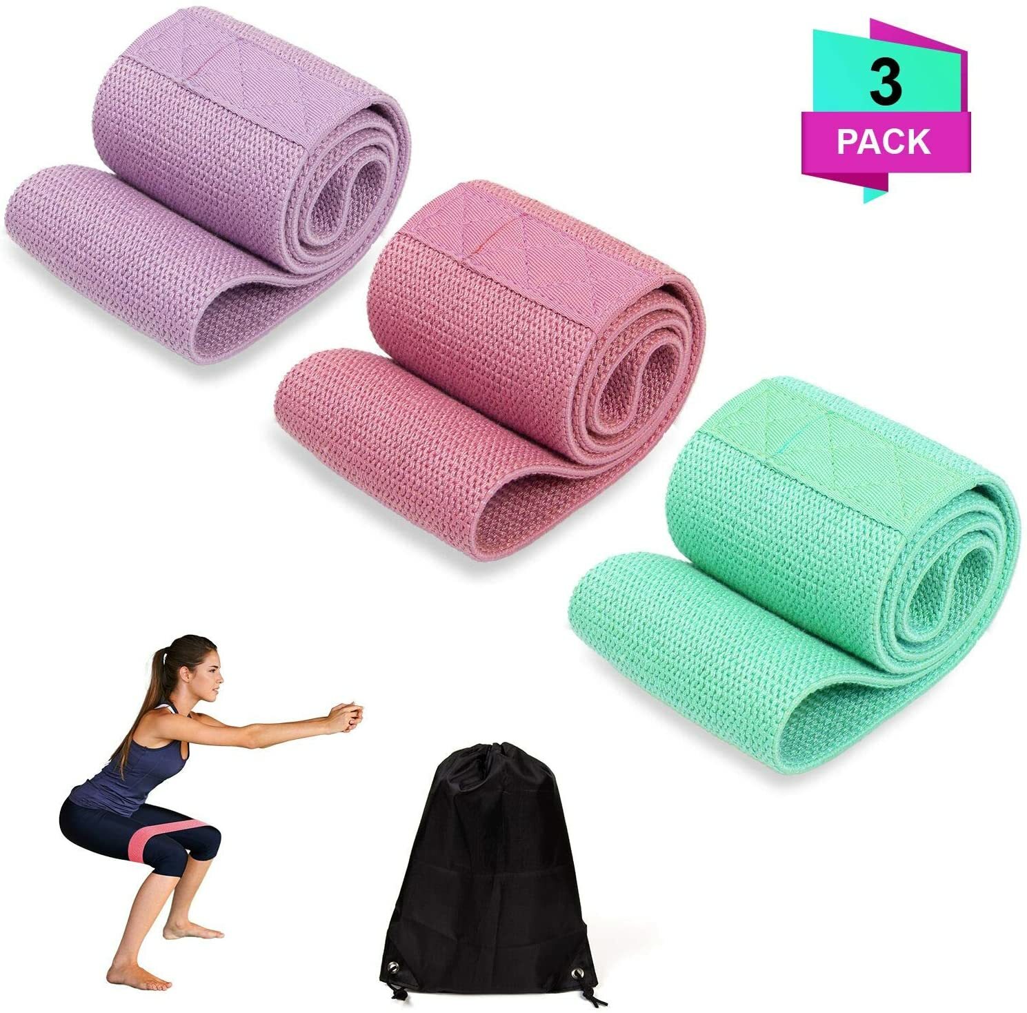 Resistance Bands Exercise Hip Gym Different Levels