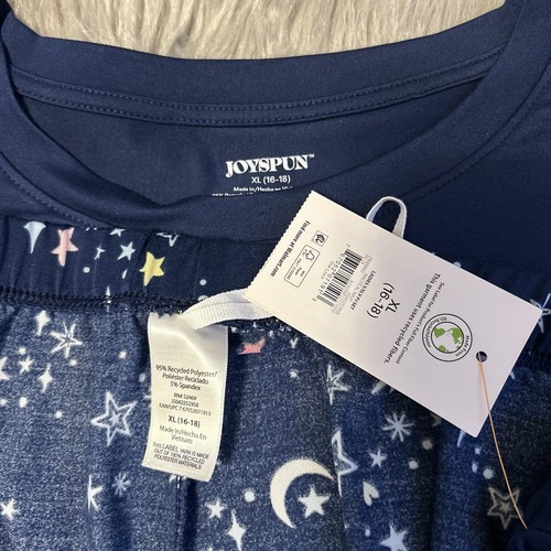 Joyspun Two Piece Pajama Set Womens Size XL (16-18) Blue Horoscope Stars Pajamas - Picture 8 of 8