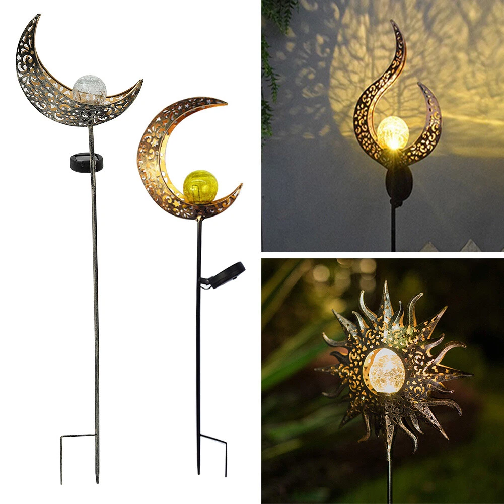 Sun and moon 2024 solar garden lights