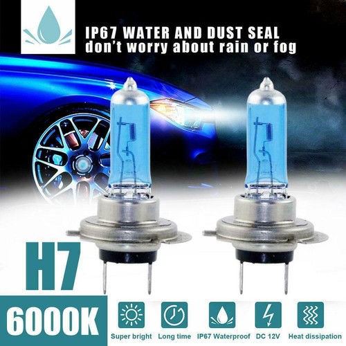 H7 Super White Effect Headlight Lamps Bulbs Xenon Hid NEW M8V1 P0M5 - Picture 6 of 14