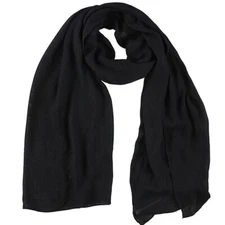 Adrianna Papell Womens One Size Black Sheer Pashmina Coverup Scarf NWT BA67