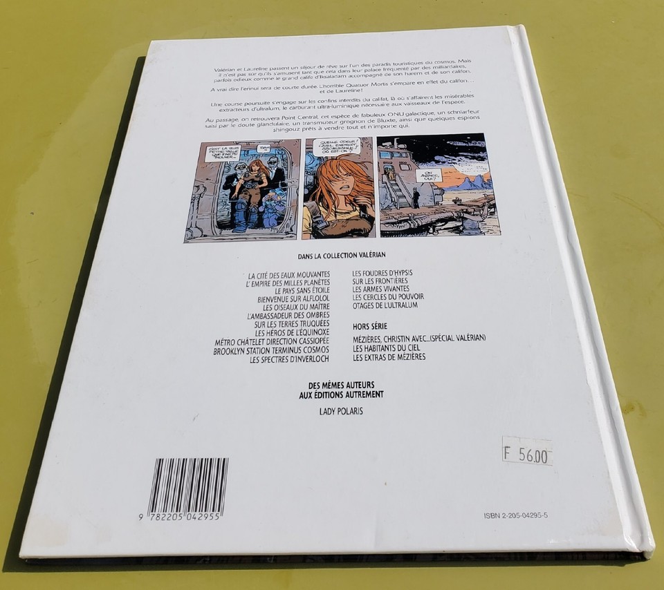 BD VALERIAN T16 OTAGES DE L'ULTRALUM MEZIERES CHRISTIN EO1996 PORT