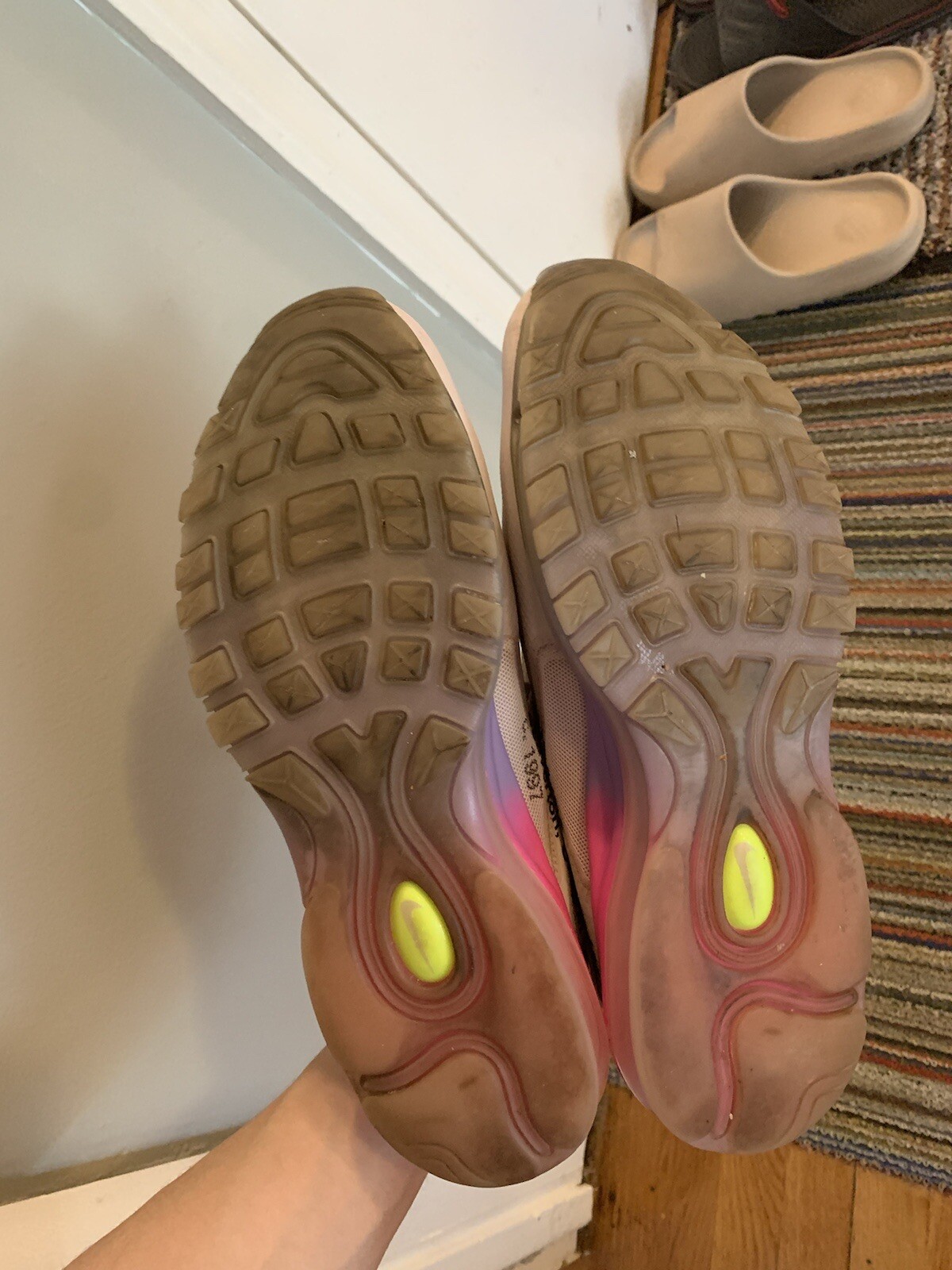 OFF WHITE X NIKE Taglia 9 5 Nike Air Max 97 OG x Serena Williams x BIANCO SPORCO Queen 2018