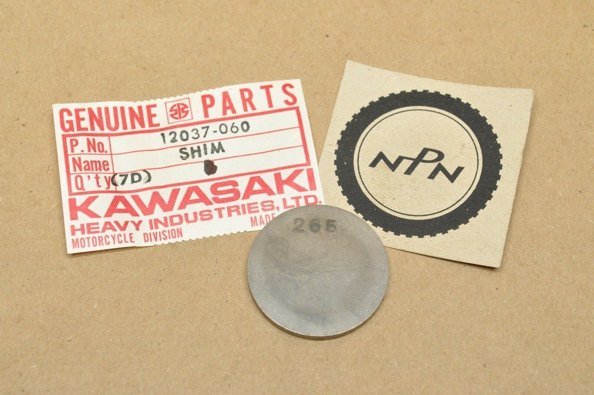 NOS Kawasaki Tappet Shim 2.65t Kz750 12037-060 OEM for sale online