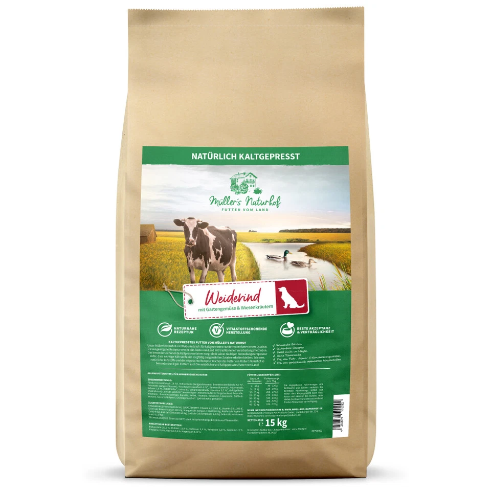 Müller’s Naturhof - Weiderind - 15 kg - Hundefutter - Bild 2 von 4