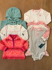 Carter's  Oshkosh Infant Girls Winter Clothing Lot of 7 3 New Size 9 Months