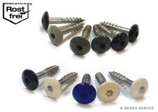 Fassadenschrauben TRESPO Schrauben TX 4,8x25 - 4,8x60 EDELSTAHL A2 Holzschrauben