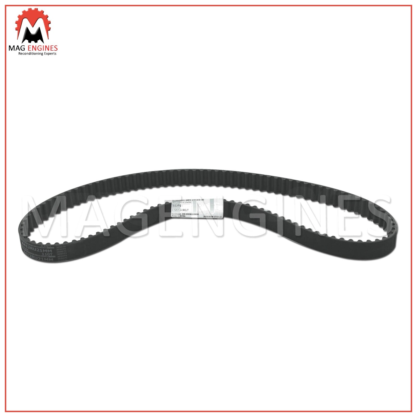 A412RU21MM TIMING BELT 110T TOYOTA 4AGE FOR CARINAFF COROLLA SPRINTER ...