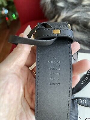 Women's Gucci GG Buckle Belt Leather With Receipt Size 80