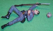 TOY SOLDIERS TIN GERMAN WORLD WAR 1 DEAD GERMAN SOLDIER 54 MM