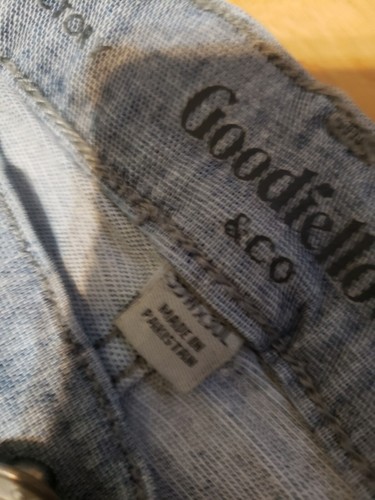 Jeans uomo Goodfellow slim dritti grigio chiaro taglia 30W x 30L pantaloni denim - Foto 6 di 7