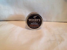 Woody's Hair Styling Headwax Men 2oz Natural Beeswax High Shine Flexible Hold