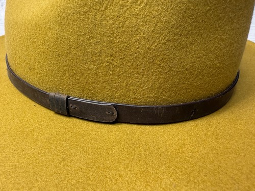Major Wool fedora hat size L 59cm Mustard yellow - Picture 3 of 19