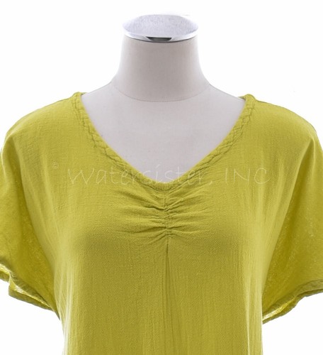 WATERSISTER Cotton Gauze ROXIE TUNIC Long Top V-Hem Dress 1(M/L) oh my COLORS - Picture 11 of 28
