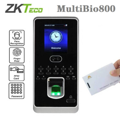 ZKTeco MultiBio800 Face Fingerprint Recognition Time Attendance Access Control