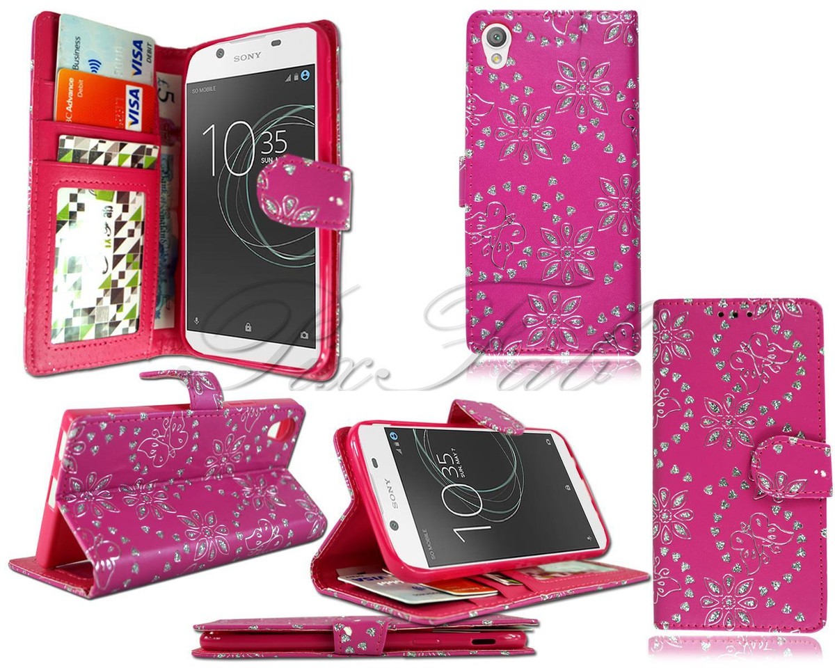 Leder-Hülle Für Sony Xperia L1, L2, L3 – Flip-Case Mit Geldbörsenfunktion Und Magnetverschluss