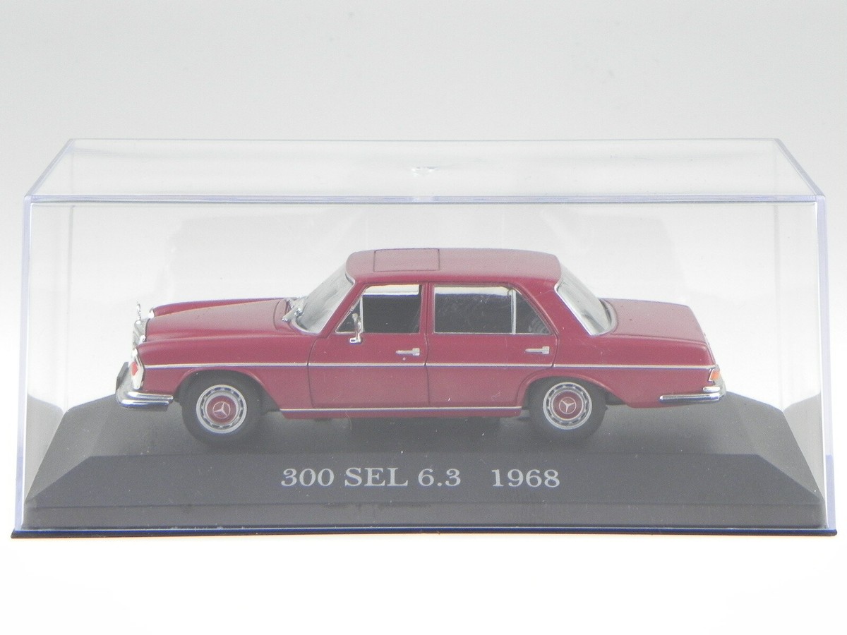 Mercedes W109 300 SEL 6.3 S-class red diecast model car