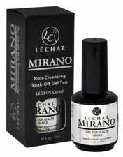 LeChat Mirano Non-Cleansing LED/UV Gel Top Sealer 0.5oz 