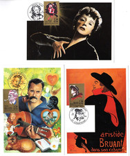 2649/54+ FDC   6   CARTES  1er JOUR       CHANTEURS FRANCAIS
