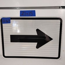 Authentic Road Traffic Street Sign Arrow Right/Left 15"x21" 12-167