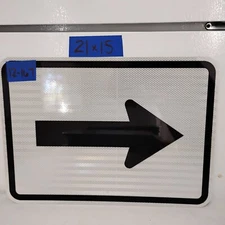 Authentic Road Traffic Street Sign Arrow Right/Left 15"x21" 12-167