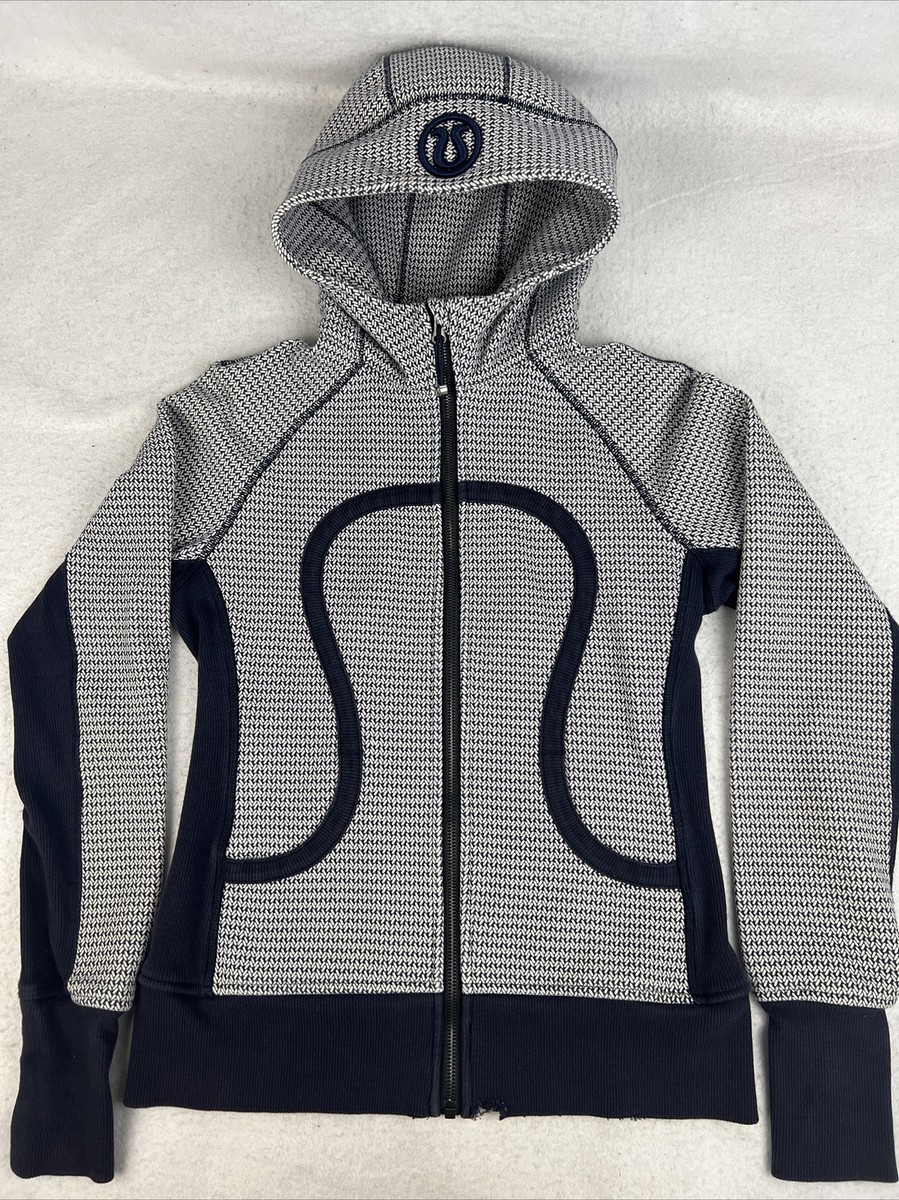 ウェア teamsea Lululemon Scuba Hoodie II Washi Weave Angel Wing Naval Blue