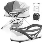 Besrey 4-in-1 Baby Bassinet for Infant, Portable Bassinet Bedside Sleeper,Gray