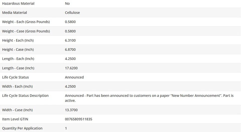 Оригинальный масляный фильтр двигателя WIX для JAGUAR XKE 1964-1971 L6-4,2 л - Изображение 4 из 4
