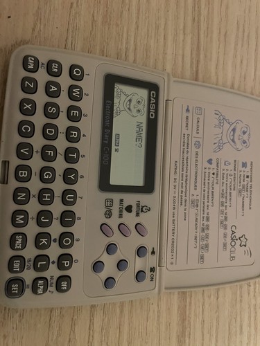 Casio Electronic Diary C-100 Vintage - Afbeelding 2 van 3