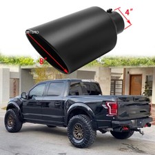 Bolt-on Black Exhaust Tip 4 Inlet 8 Outlet 15 Length For Ford F150 F250 F350 Bolt-on Black Exhaust Tip 4 Inlet 8 Outlet 15 Length For Ford F150 F250 F350