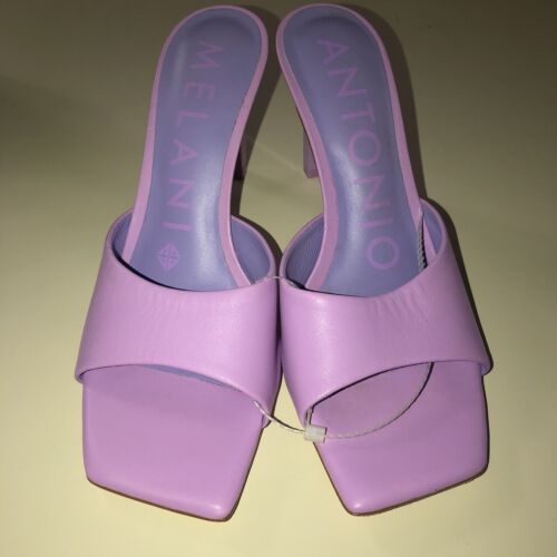 Antonio Melani Ritaa Lavender Purple Open Toe Square Toe Heels - NWOB / Size 8 - Picture 2 of 9