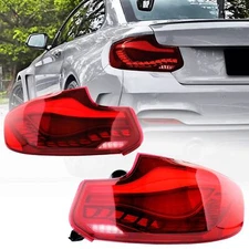 2x GTS Tail Lights For BMW 2 Series F22 F23 F87 2014-2019 & M2 2014-2021 Red