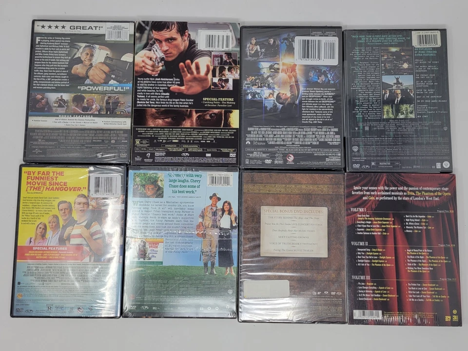 Lot of (8) Action Comedy DVDs Matrix Transformers Escobar Watch Crows Funny NEW Foto 2 de 4