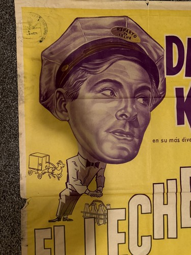 Danny Kaye El Lechero / The Kid From Brooklyn Original 1947 Movie Poster - Picture 4 of 6
