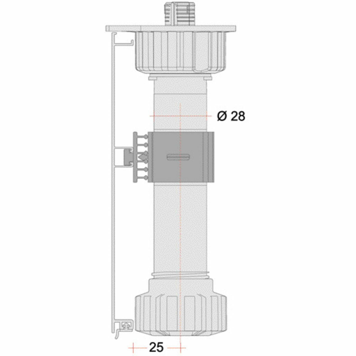 4x Kitchen Plinths Leg Clips Bracket Kick Board Plastic Furniture 28mm