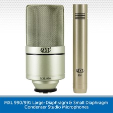 Mxl 990/991 Large-diaphragm & Small Diaphragm Condenser Studio Microphones
