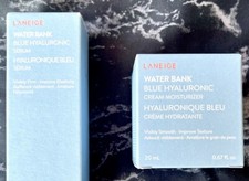 Laneige  Water Bank Blue Hyaluronic Serum  Moisturizer Duo  Retail Price: 68