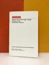 Keithley 7154-901-01 Rev.A Model 7154 2-Pole High Voltage Scanner Card Manual