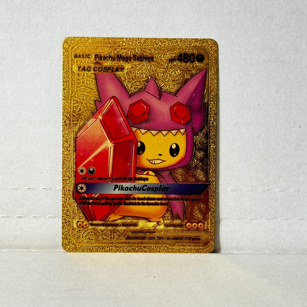 Pikachu Mega Sableye & Morpeko V 2枚セット Pokemon Pikachu Mega Sableye 480HP Black Foil Card Full