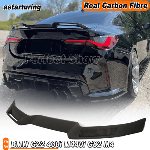 Alerón trasero de fibra de carbono real para BMW G22 430i M440i G82 M4 2021-23  - Imagen 1 de 13