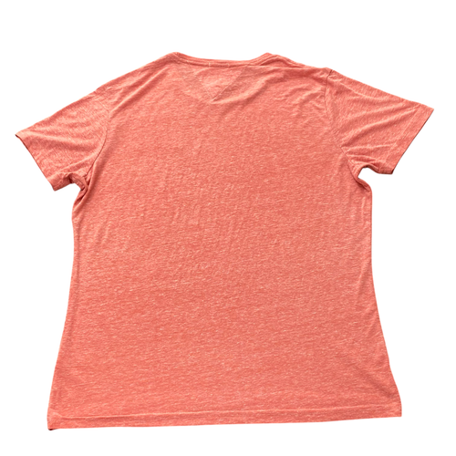 Hilfiger Denim T-Shirt Herren Large Rosa Kurzarm Slim Fit Rundhals Freizeit Tee - Bild 3 von 4