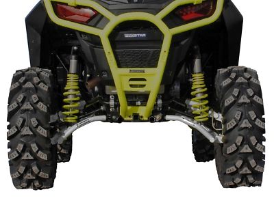SuperATV High Clearance REAR Offset A-Arms for Polaris RZR S 1000 / S4 - SILVER