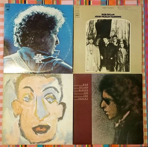 Lot-BOB DYLAN LPs-Self Portrait, Hits Vol. II, Blood Tracks, John Wesley Harding
