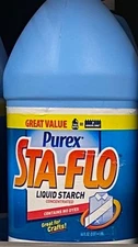 Purex Sta-Flo Concentrated Liquid Starch 64 Oz For Crafts, Quilting-Hard to Find