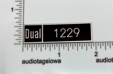 Dual 1229 Turntable Custom Aluminum Badge for Base Plinth