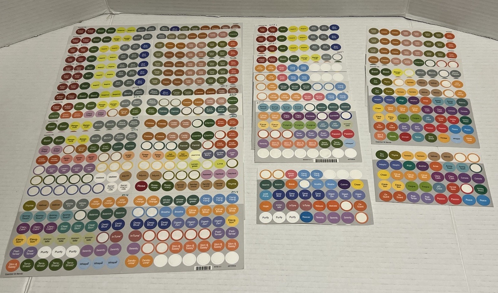 Stickers Cap Labels Singles Blends Roll On 11+ Sheets Read