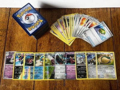 Pokémon TCG Konvolut verschiedene Karten Auswahl 200 Karten inkl. 10 seltene Karten
