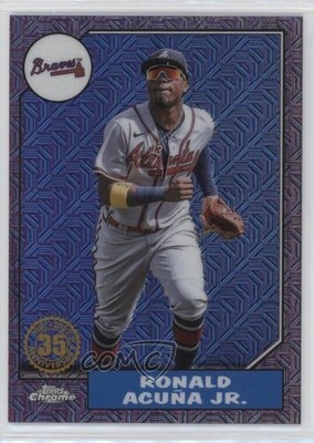 2022 Topps Update Purple /75 Ronald Acuna Jr Acuña #T87C-74 00m9