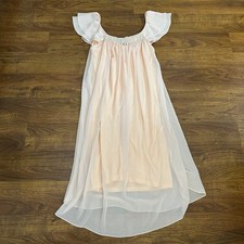 Vintage Valentino Intimo chiffon midi nightgown with rosettes
